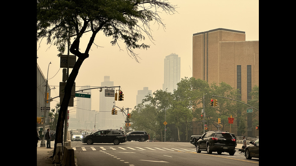 Рекордно замърсяване: Ню Йорк осъмна в димна пелена
