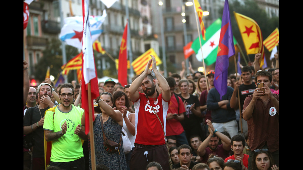 Каталунците, искащи независимост, излязоха на протест