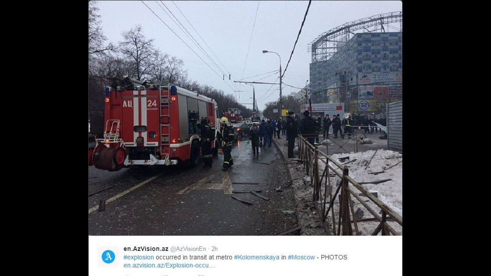 Двама пострадали при експлозия в метрото в Москва