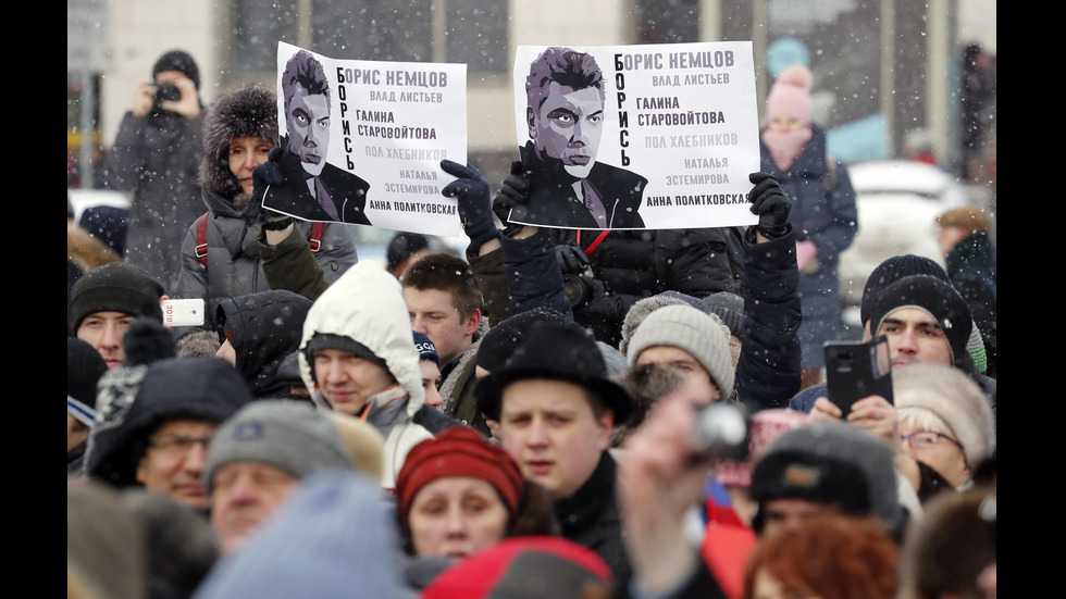 В Москва се проведе шествие в памет на Борис Немцов