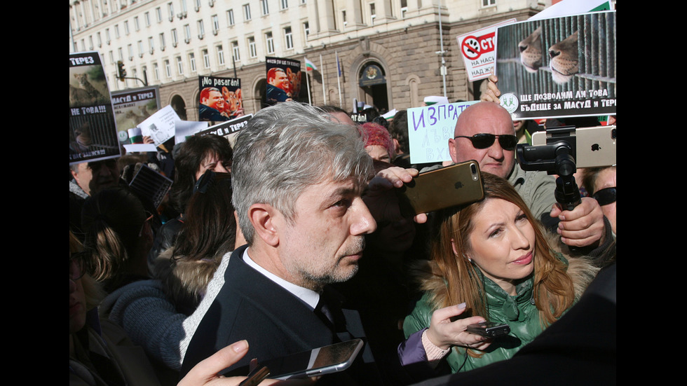 ЗАРАДИ ДВЕТЕ ЛЪВЧЕТА: Протест под прозорците на властта