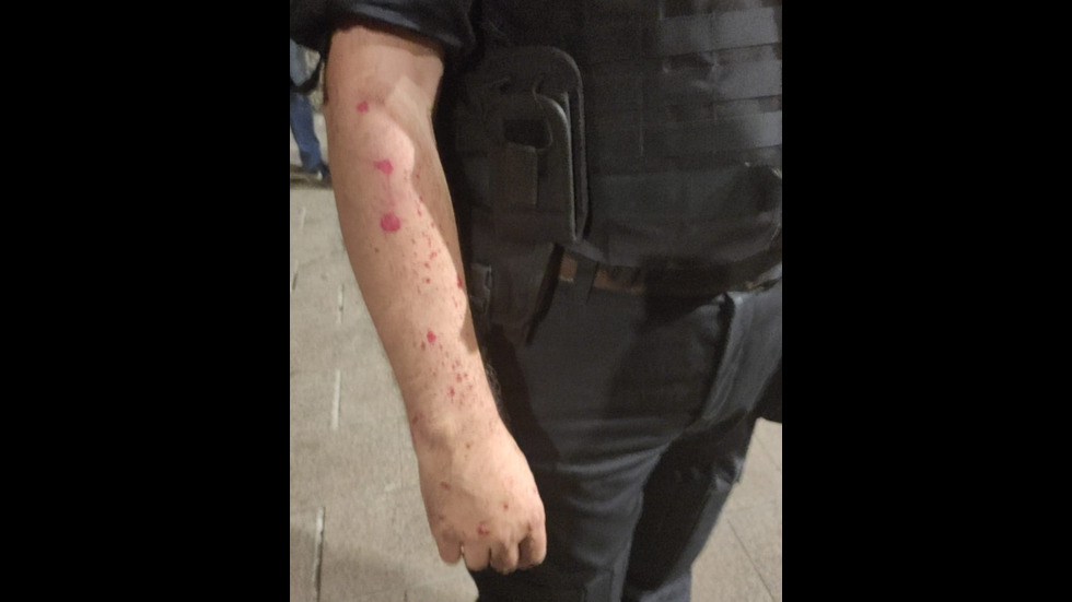 СДВР: Провокатори замеряха полицаите със стъклени бутилки