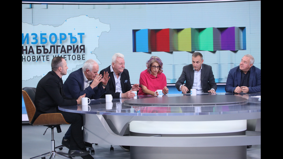 Изборното студио на NOVA - в и зад кадър