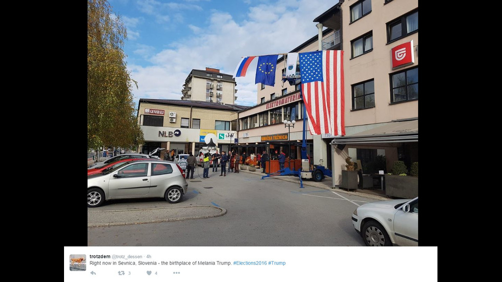 Радост в родния град на Мелания Тръмп