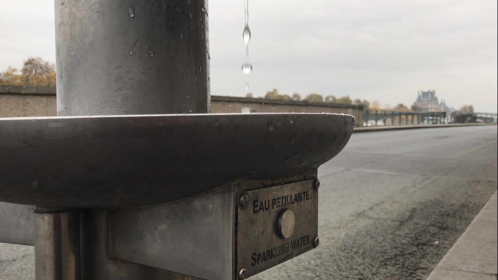 Екологичните фонтани с вода в Париж