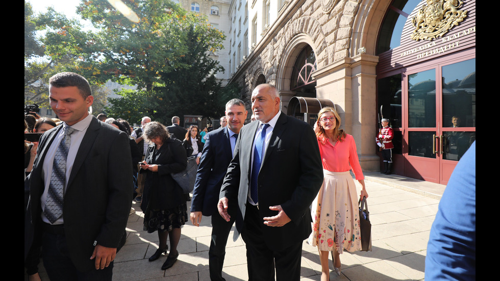 Борисов след срещата с президента Румен Радев