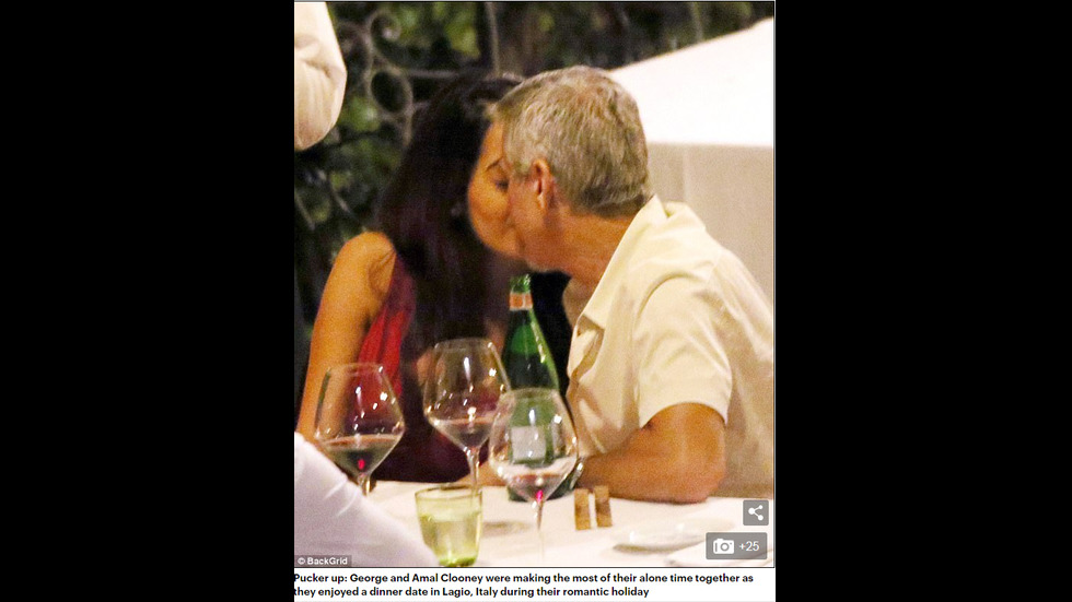 Амал и Джордж Клуни демонстрираха любовта си