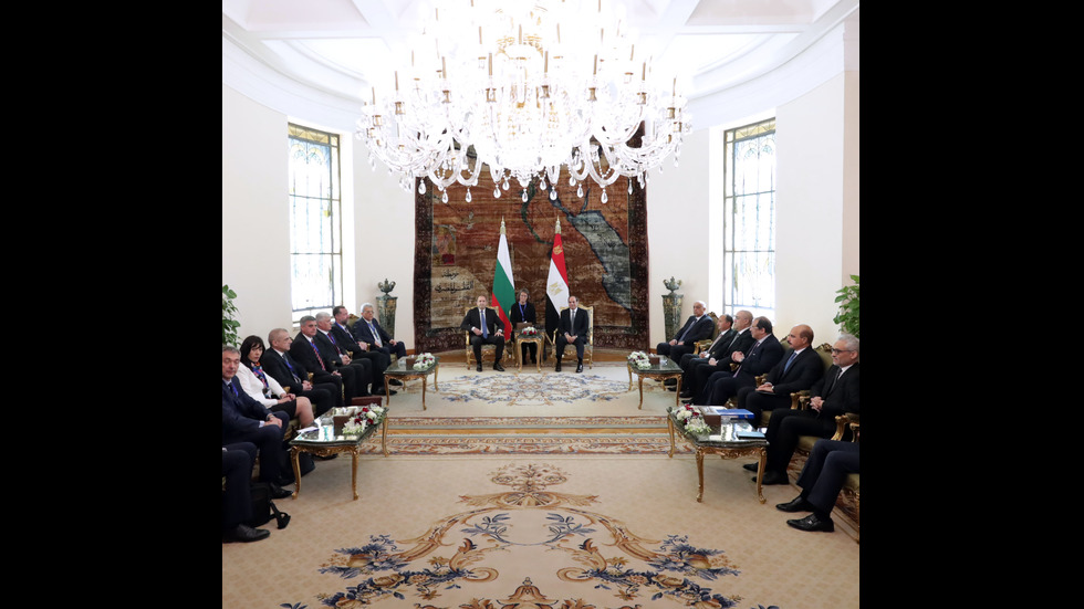 Президентът на визита в Египет