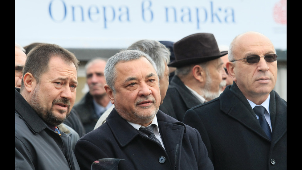 Трима президенти на откриването на паметник на полк.Дрангов