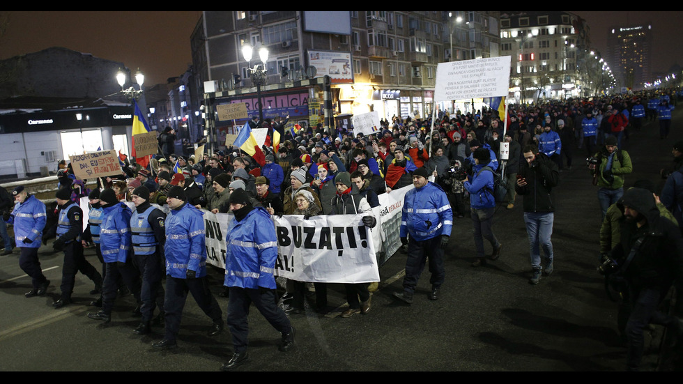 Протести в Румъния срещу помилването на престъпници