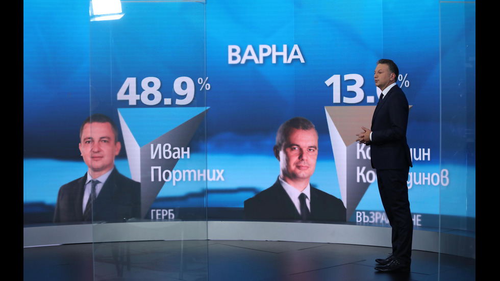 Изборното студио на NOVA - в и зад кадър