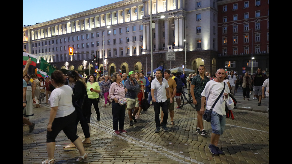 Протестиращи пред НС в подкрепа на майки от "Системата ни убива"