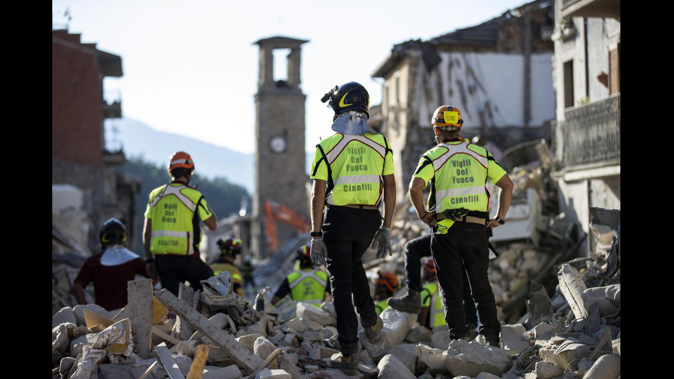 Разрушенията след труса в Италия