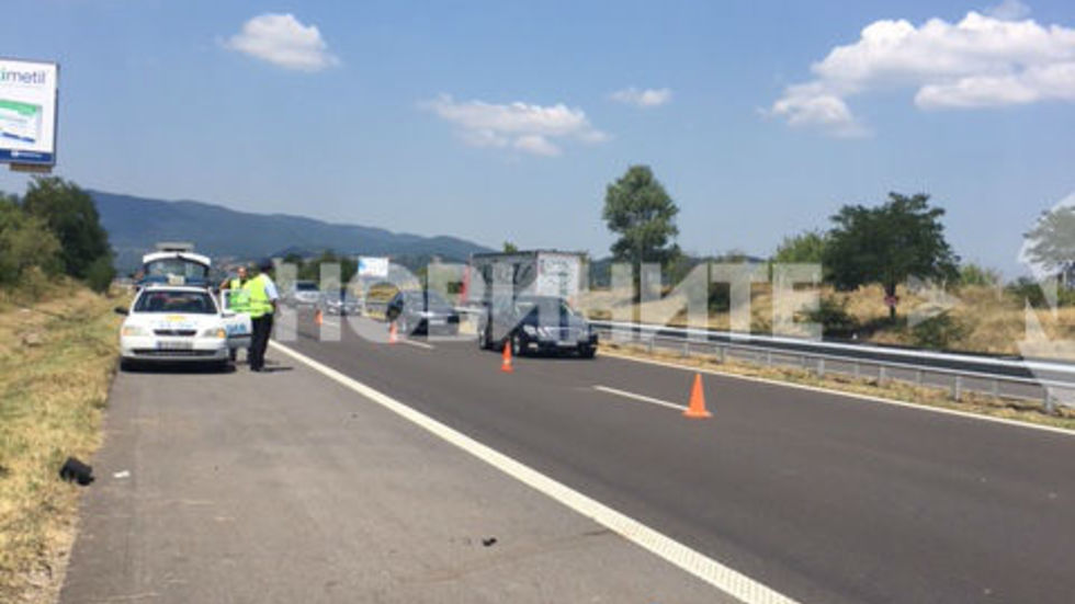 Инциденти с коли на гастарбайтери блокираха трафика по АМ „Тракия” (ВИДЕО +СНИМКИ)