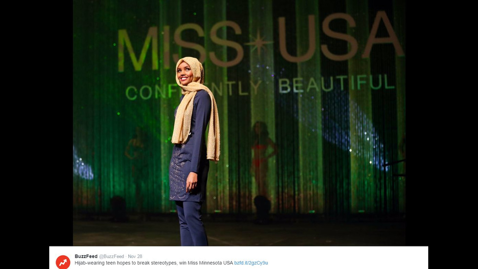 Момиче с хиджаб и буркини на конкурса „Мис Минесота”