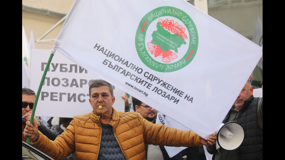 Протест на лозари в София