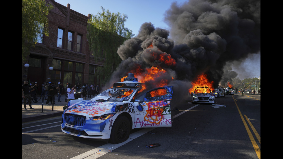 Сблъсъци между Гвардията и протестиращи в Лос Анджелис