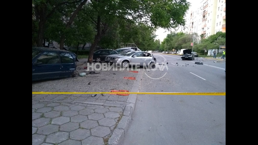 Пиян шофьор помете пет паркирани коли в Пловдив
