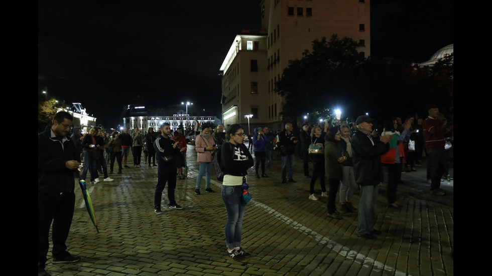80-а вечер на антиправителствени протести в София