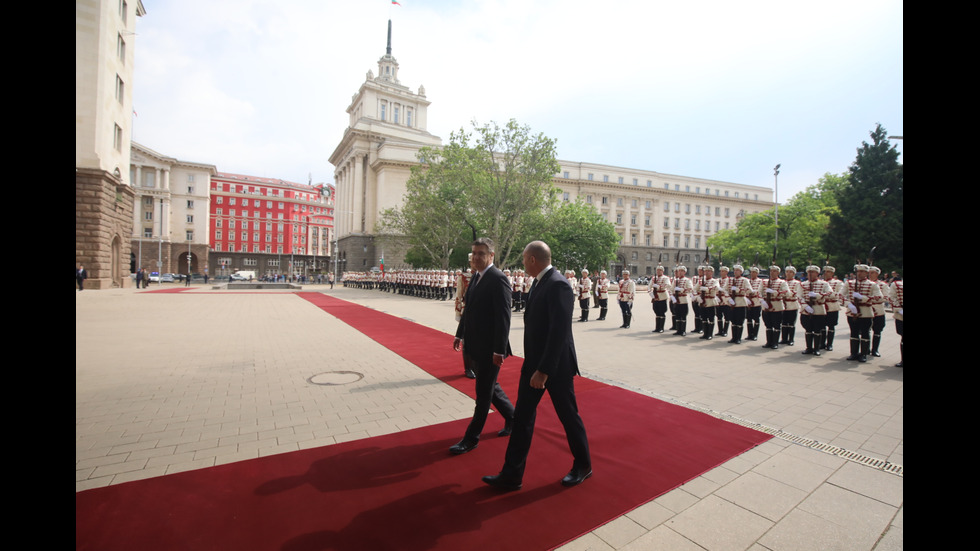 Президентът на Хърватия пристигна у нас по покана на Румен Радев