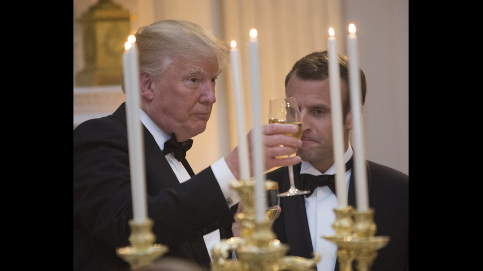 Тръмп и съпругата му посрещнаха френската президентска двойка