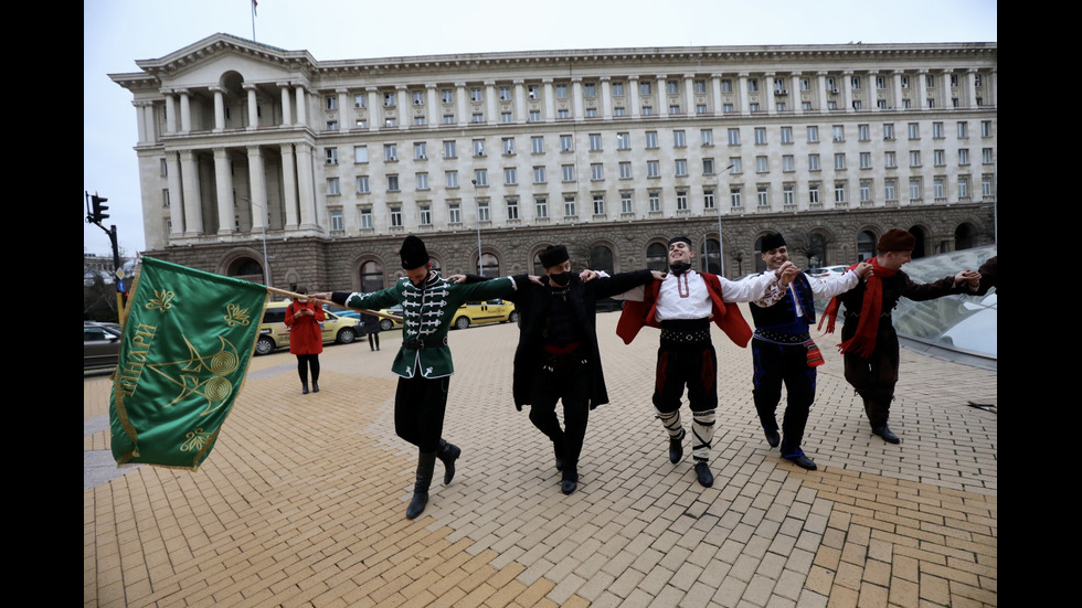 Частни фолклорни ансамбли излязоха на протест