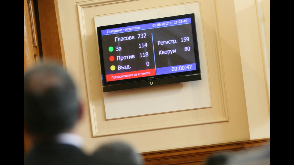 Депутатите отхвърлиха оставката на Главчев