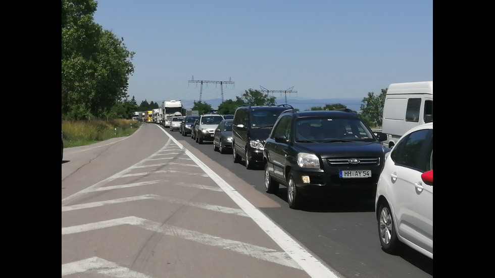 Отново се образува тапа на „Тракия” в посока Пловдив