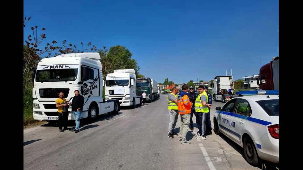 Протест на транспортния бранш в цялата страна