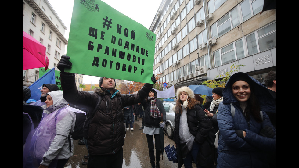 Културни дейци излязоха на национален протест