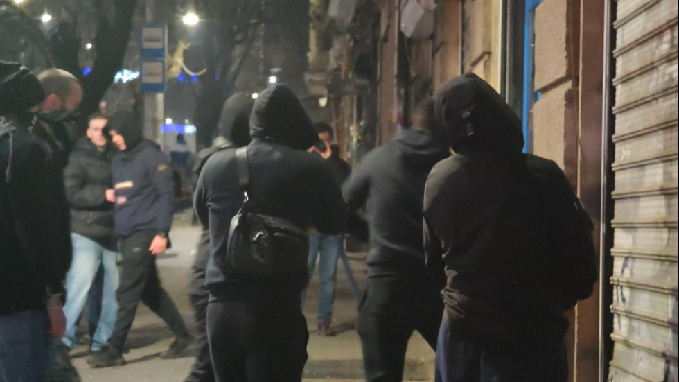 Погром след протеста в центъра на София