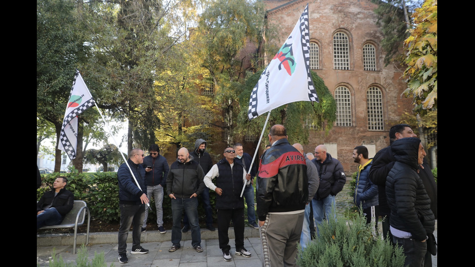 Протест на таксиметровия бранш в София