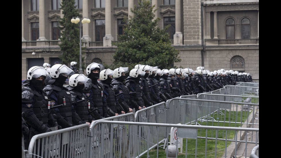 Най-големият антиправителствен протест в Сърбия