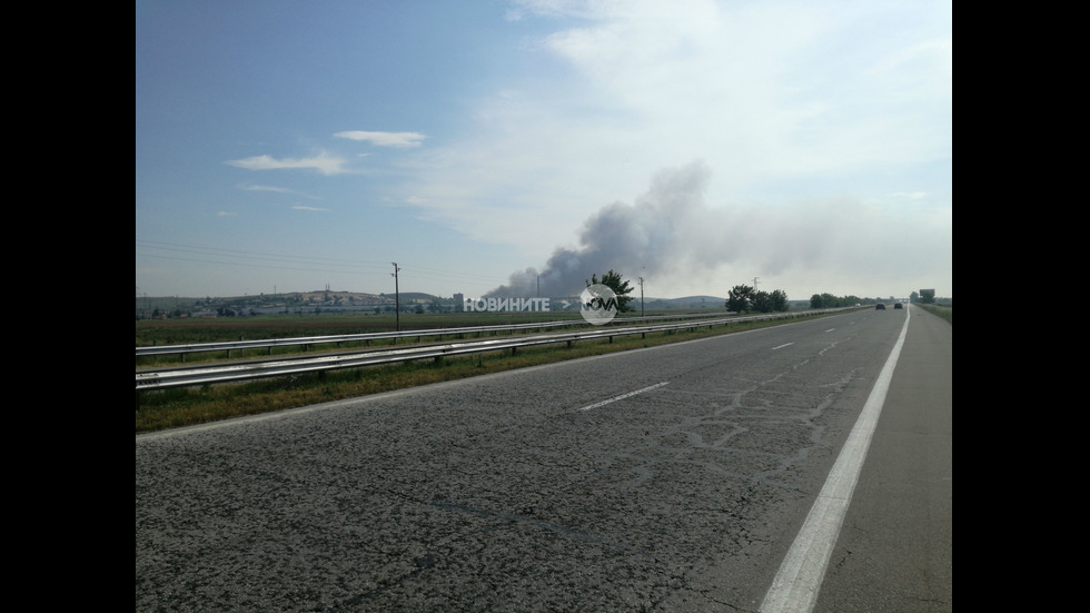 Пожар в завод за преработка на отпадъци в Шишманци