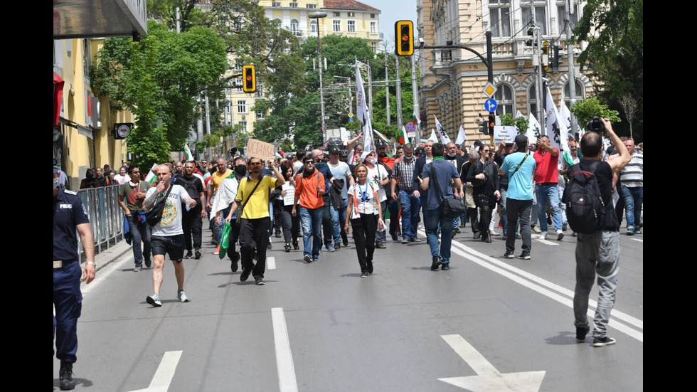 Протест, организиран от партия "Възраждане", в София