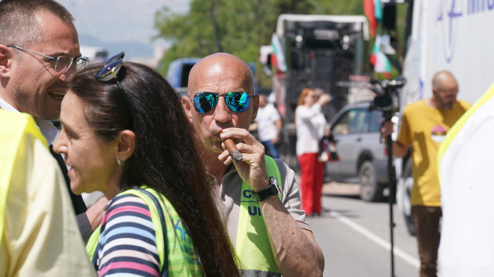 Протест на транспортния бранш в цялата страна