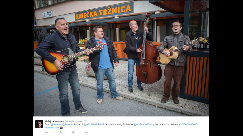 Радост в родния град на Мелания Тръмп