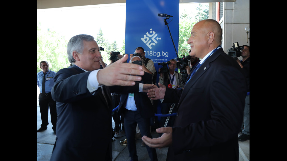 Премиерът Бойко Борисов се срещна с председателя на ЕП Антонио Таяни