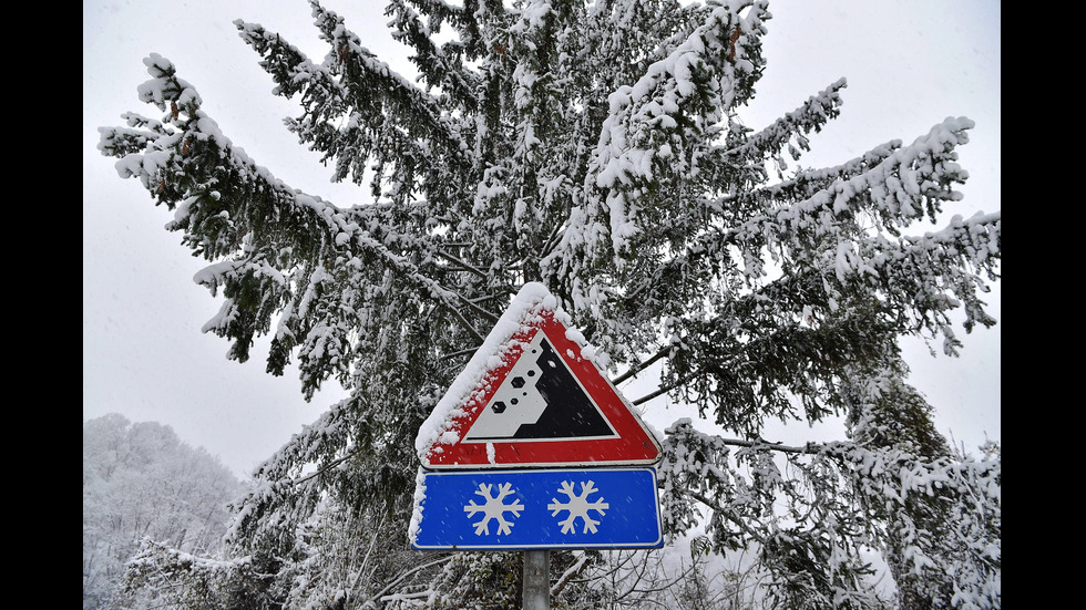 Обилен снеговалеж в Италия