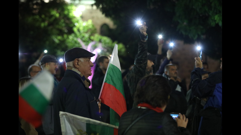 80-а вечер на антиправителствени протести в София