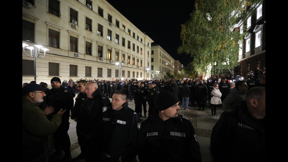 Протест и контрапротест пред Народния театър