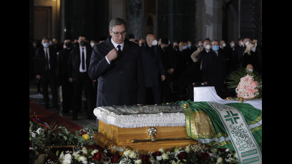 Погребаха сръбският патриарх Ириней