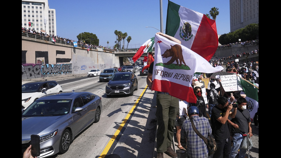 Сблъсъци между Гвардията и протестиращи в Лос Анджелис
