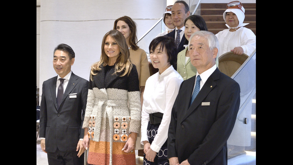 Мелания Тръмп се запозна с красотата на японските перли