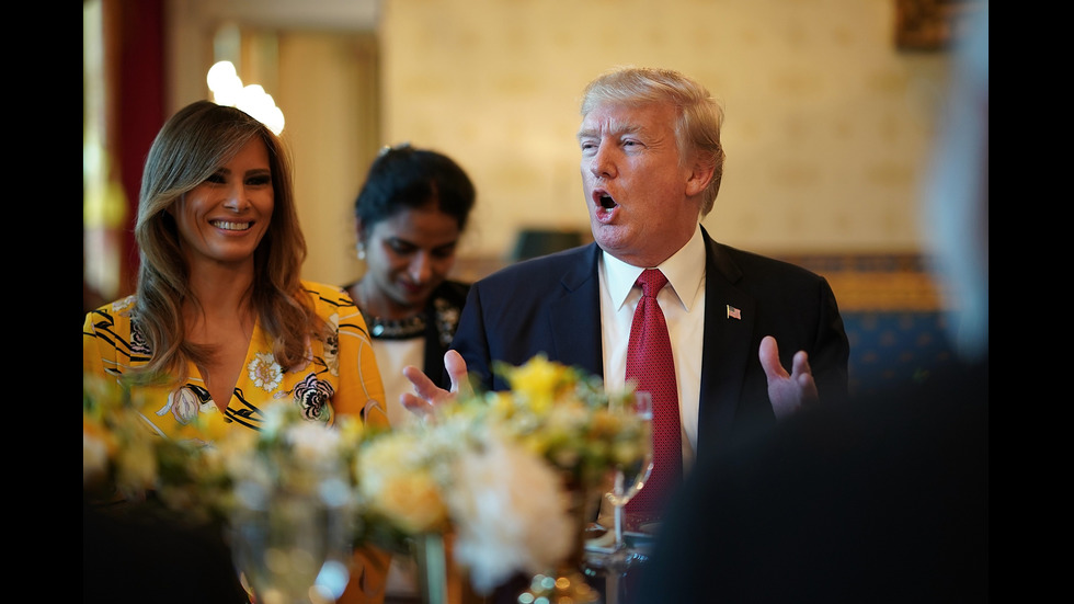 Мелания Тръмп избра жълта рокля за срещата с индийския премиер
