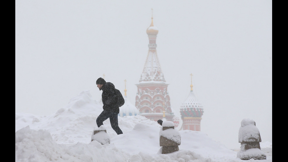 Рекорден снеговалеж в Москва