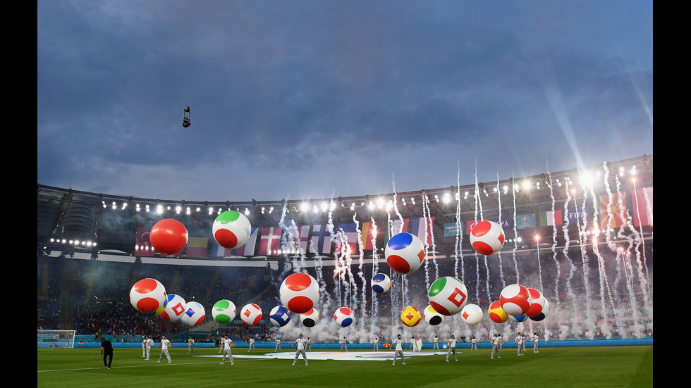 Откриха UEFA EURO 2020 със зрелищен спектакъл в Рим