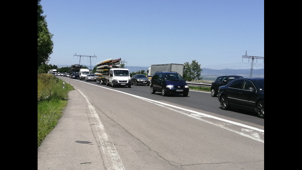 Отново се образува тапа на „Тракия” в посока Пловдив