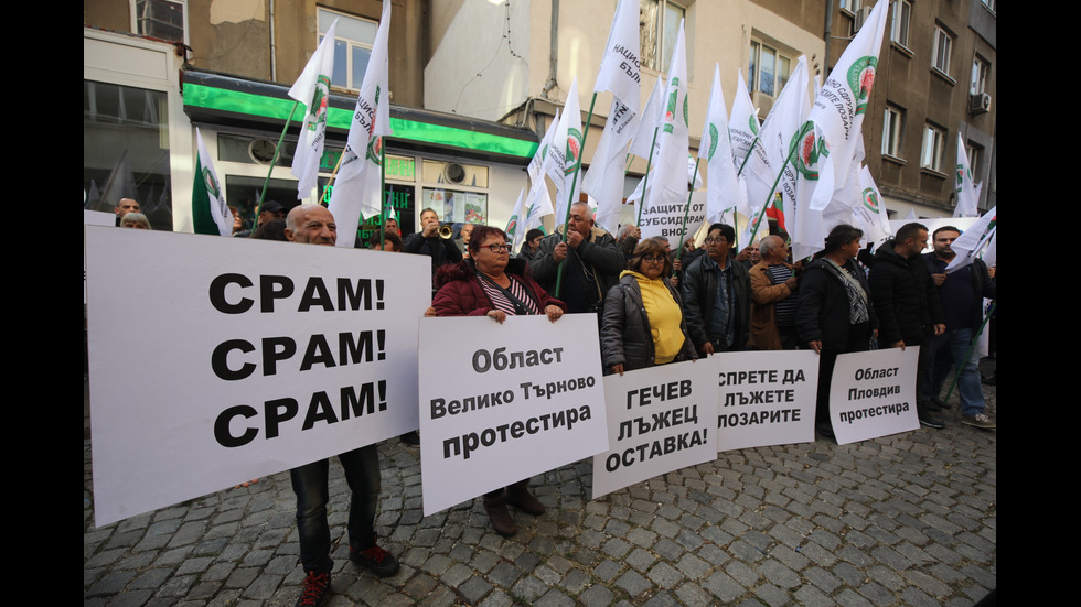 Протест на лозари в София