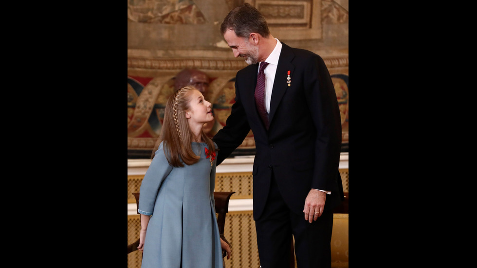 Испанският крал връчи престижно отличие на 12-годишната си дъщеря